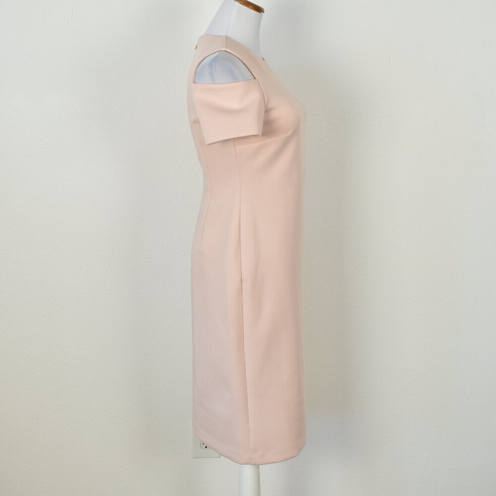 Calvin Klein Cold Shoulder Scuba Sheath Dress - 4 - Picture 8 of 9